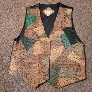 Weekend Provisions Leather Vest